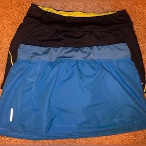 Skorts. Worn only a few times! Gray and powder blue!